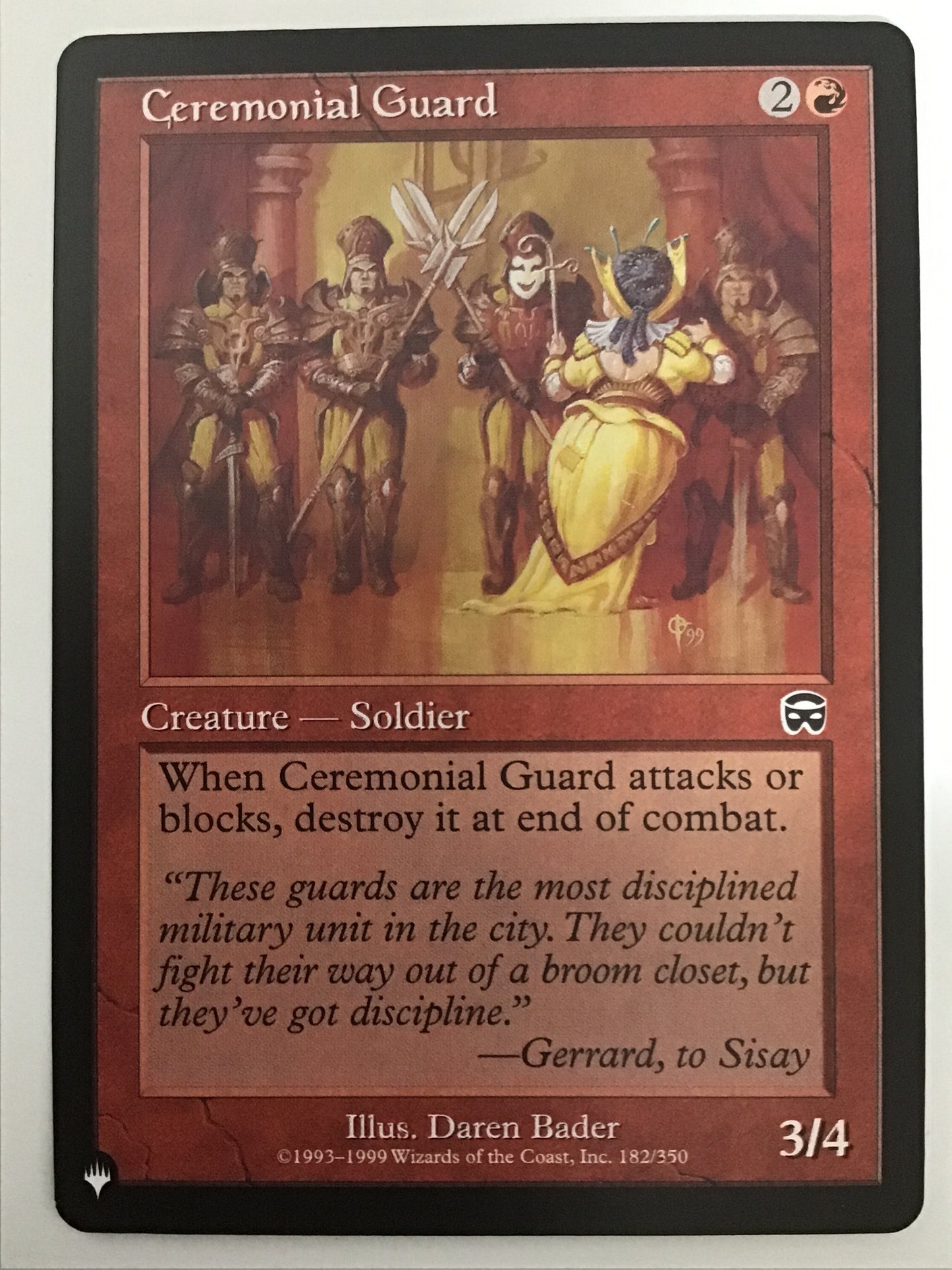 [EN] 儀礼兵/ｷﾞﾚｲﾍｲ/Ceremonial Guard- MMQ 182/350/LIST-182