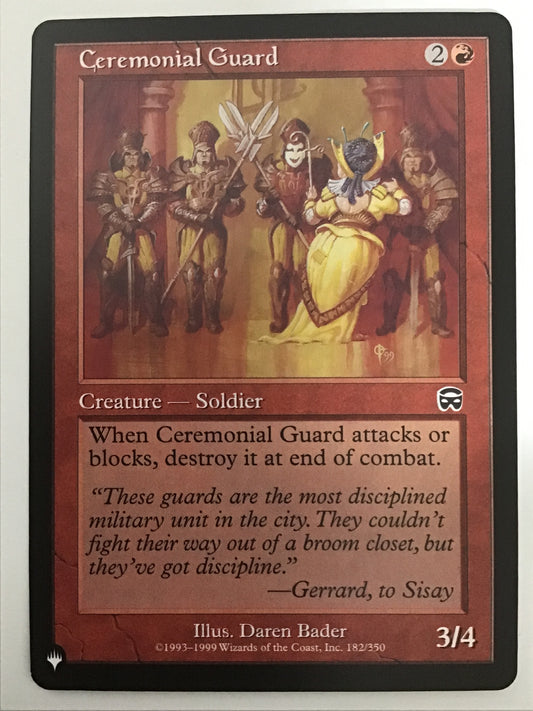 [EN] 儀礼兵/ｷﾞﾚｲﾍｲ/Ceremonial Guard- MMQ 182/350/LIST-182