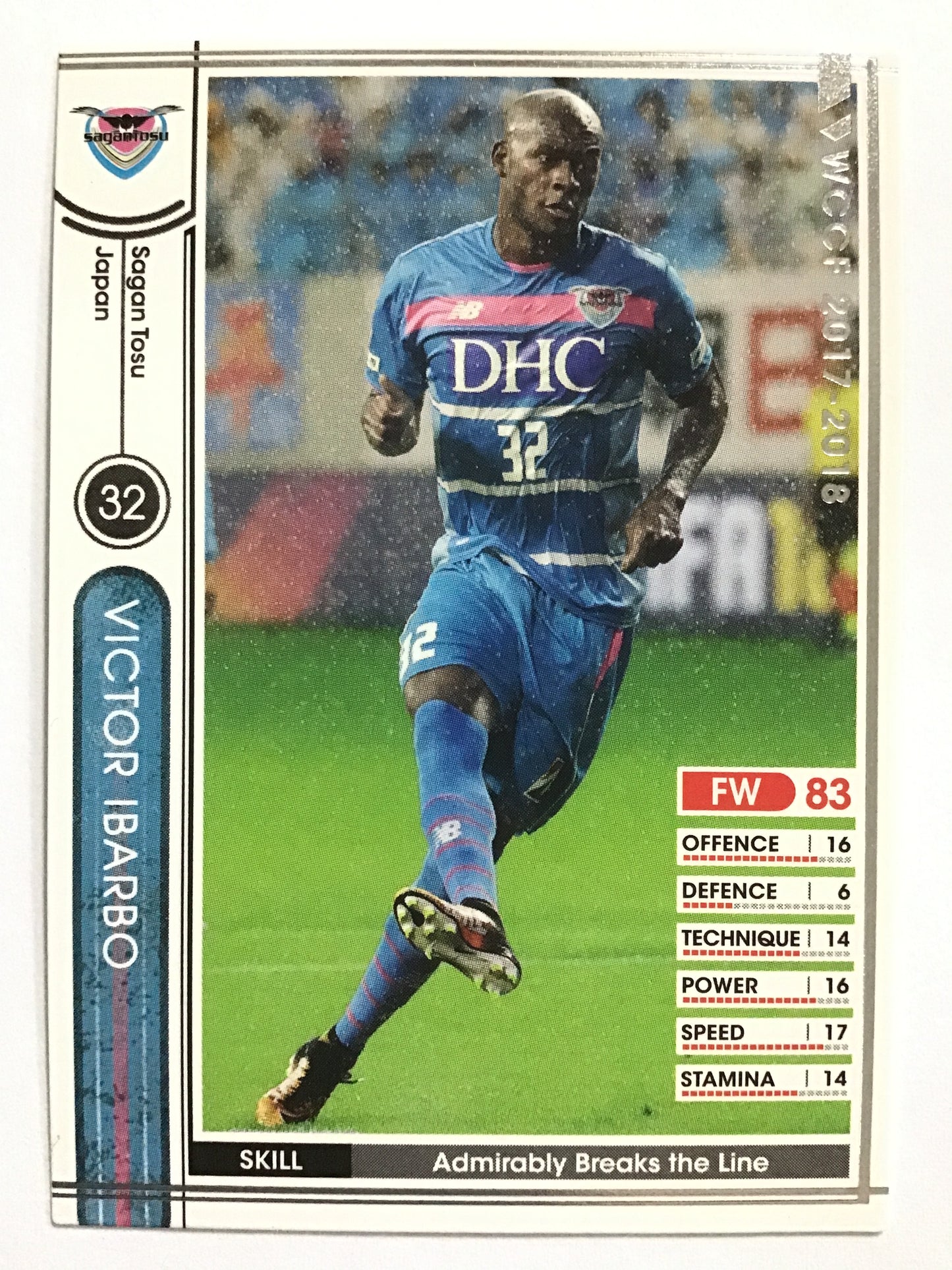 [JP] 17-18 Victor Ibarbo/Victor Ibarbo/Victor Ibarbo - (17-18)J17-3 44//17-18/White