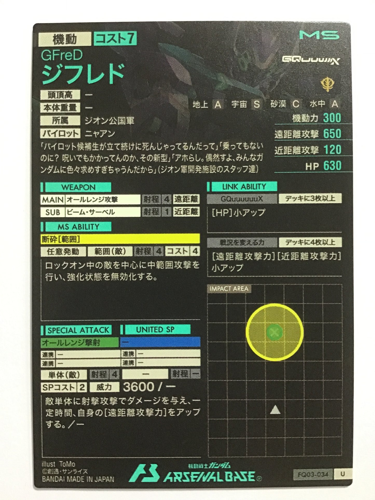 [JP] ジフレド/ジフレド/ｼﾞﾌﾚﾄﾞ - FQ03-034/U