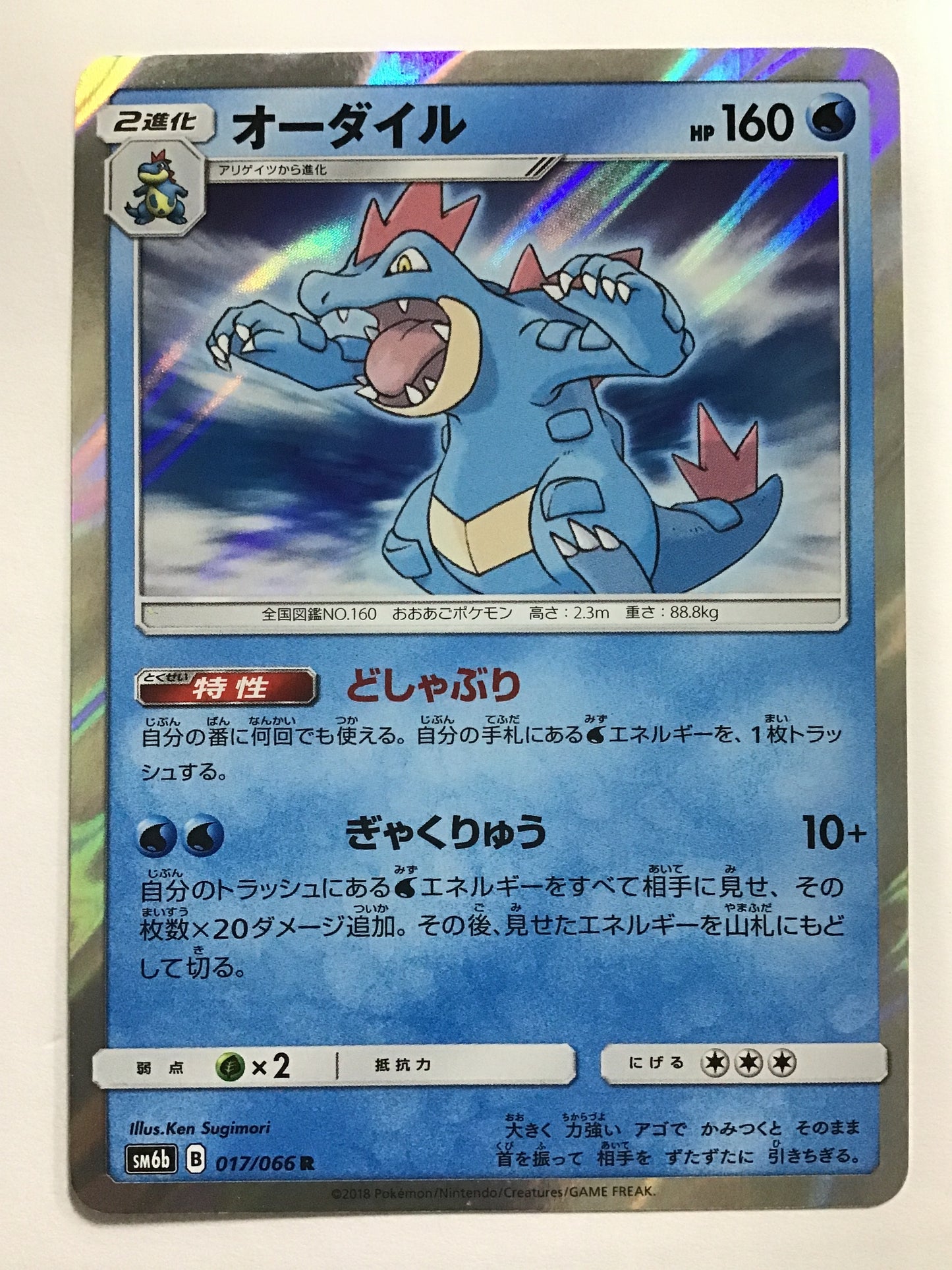 [EN] Feraligatr/Feraligatr/Feraligatr - SM6b 017/066 /R/(Illust:Ken Sugimo