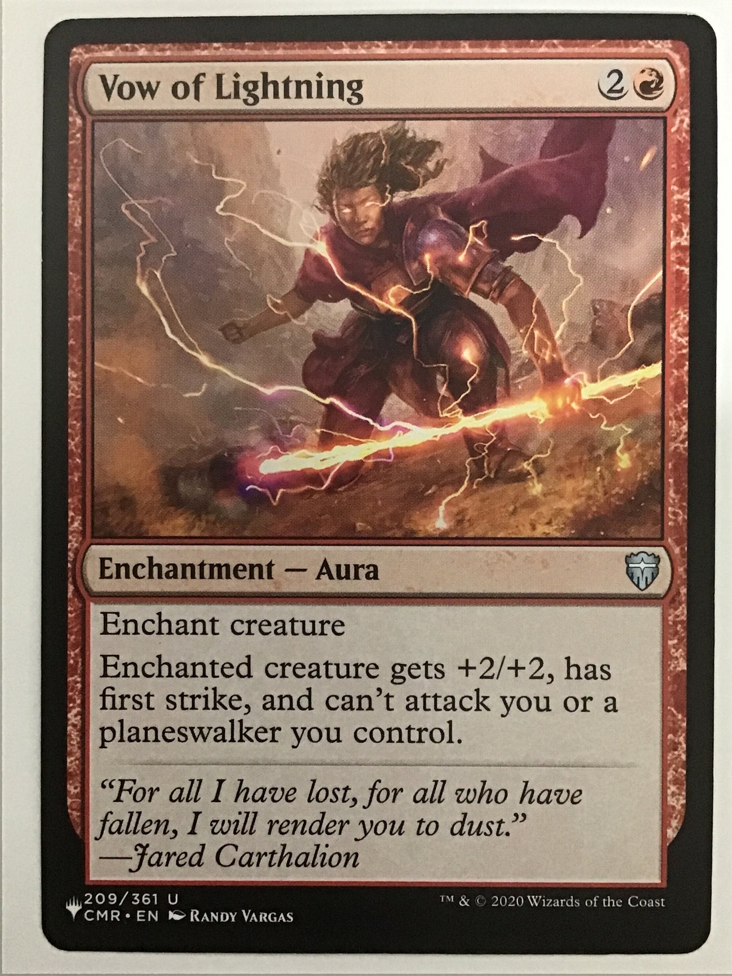 [EN] 稲妻の誓約/ｲﾅｽﾞﾏﾉｾｲﾔｸ/Vow of Lightning- CMR 209/361 LIST-138