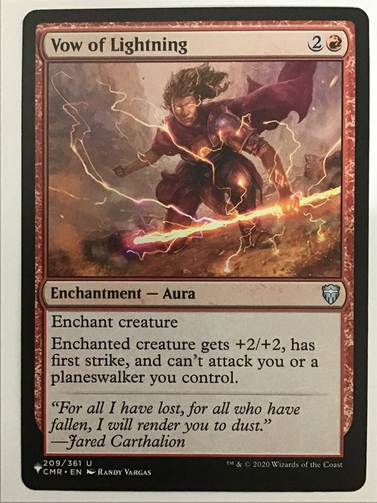 [EN] 稲妻の誓約/ｲﾅｽﾞﾏﾉｾｲﾔｸ/Vow of Lightning- CMR 209/361 LIST-138
