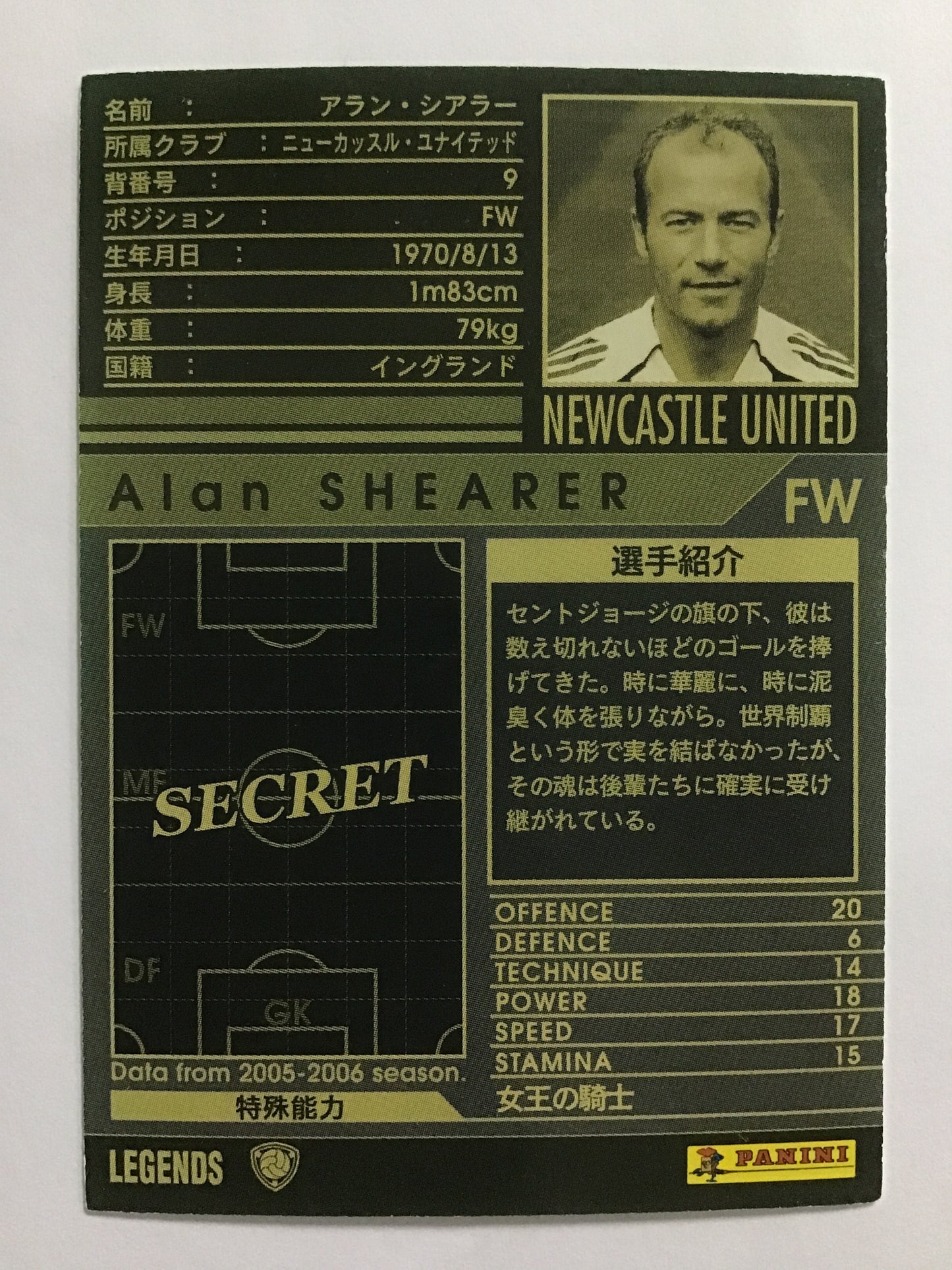 [JP] 05-06 Alan Shearer/Alan Shearer/Alan Shearer - (05-06)LEGENDS/05-06/LE