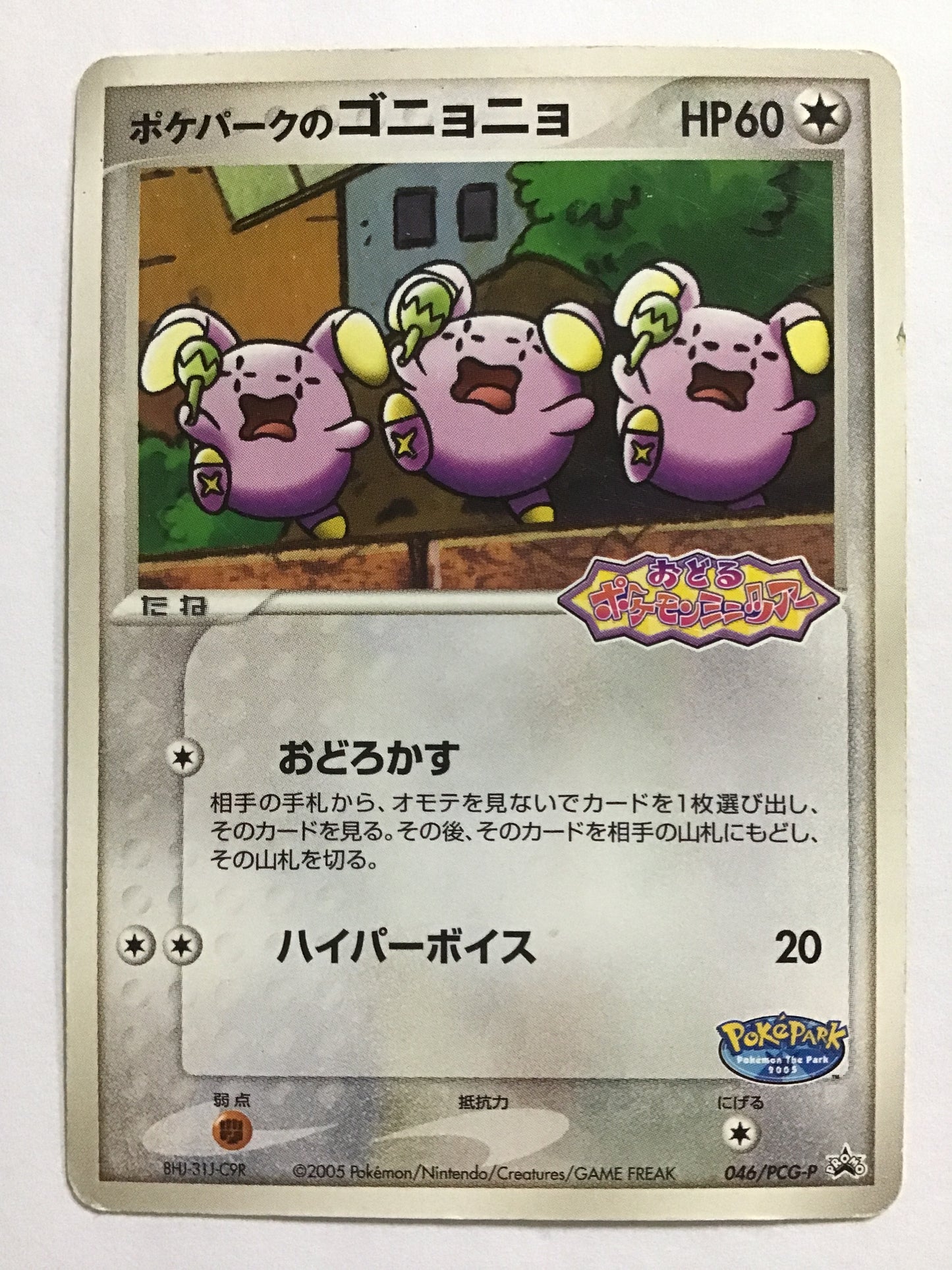 [JP] ポケパークのゴニョニョ/ポケパークノゴニョニョ/ﾎﾟｹﾊﾟｰｸﾉｺﾞﾆｮﾆｮ - 046/PCG-P/PROMO