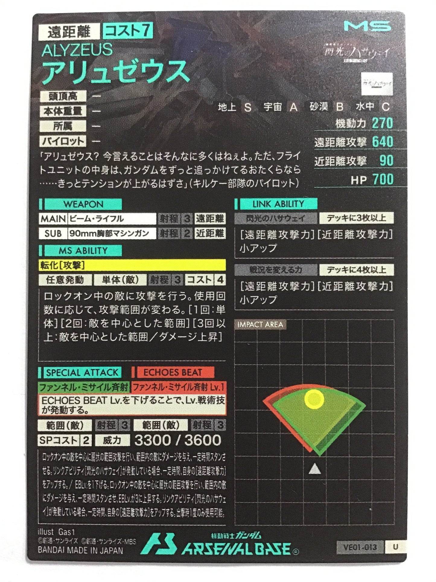 [EN] Alyzeus/Alyzeus/ｱﾘｭｾﾞｳｽ - VE01-013/U