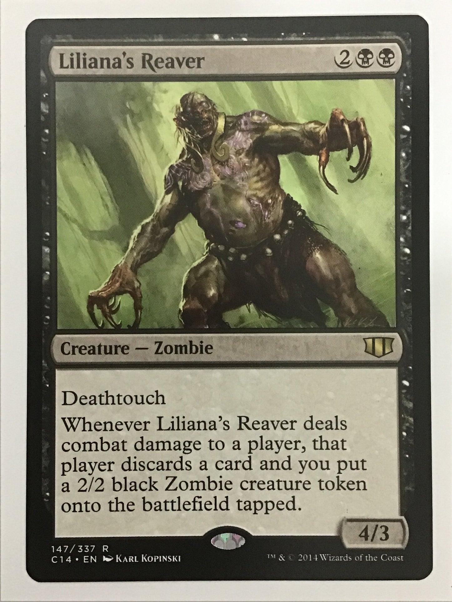 [EN] リリアナの肉裂き/ﾘﾘｱﾅﾉﾆｸｻｷ/Liliana s Reaver - C14 147/337