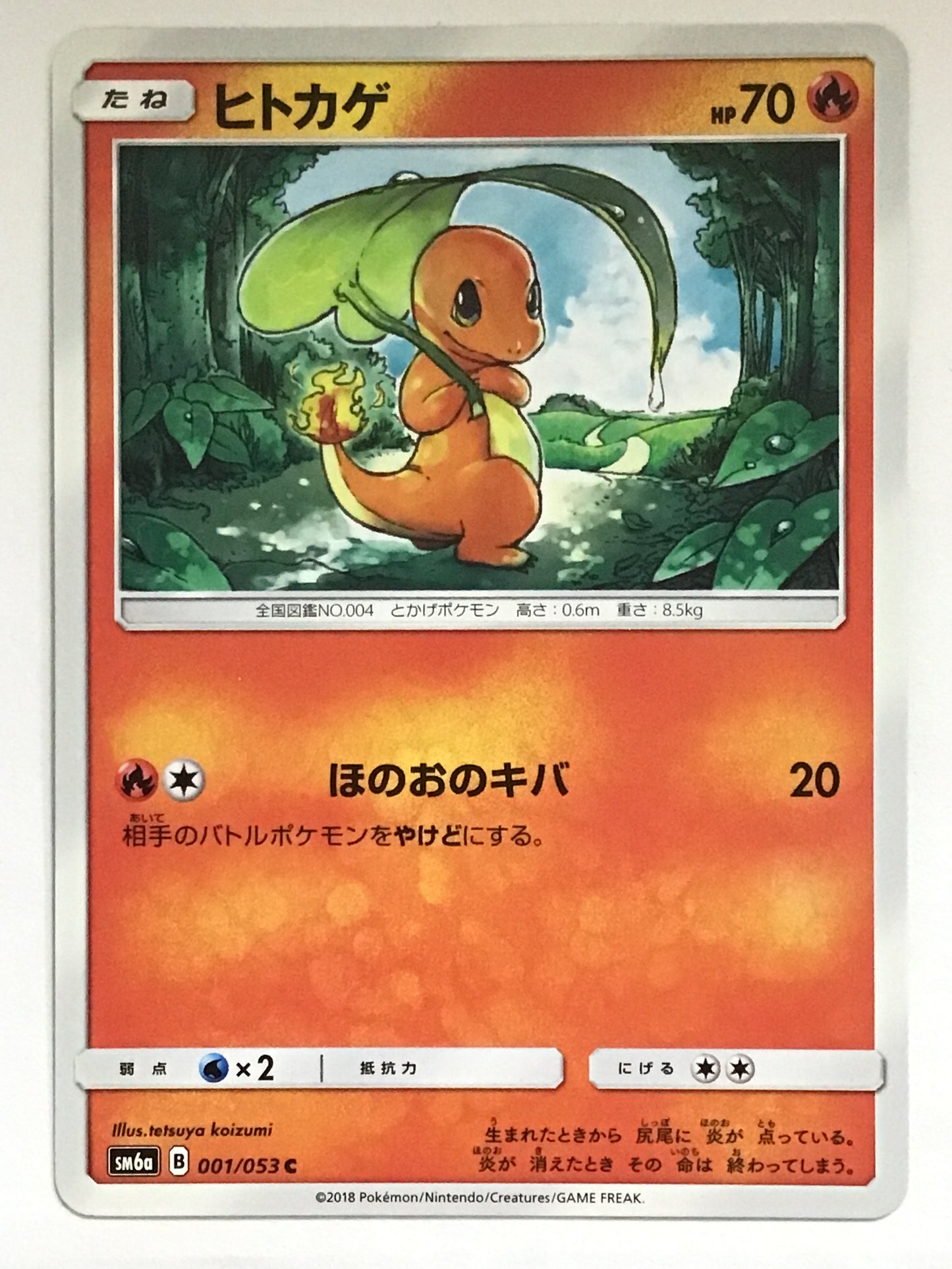 [EN] Charmander/Charmander/CHARMANDER - SM6a 001/053 /C/(ILLUS: tetsuya ko