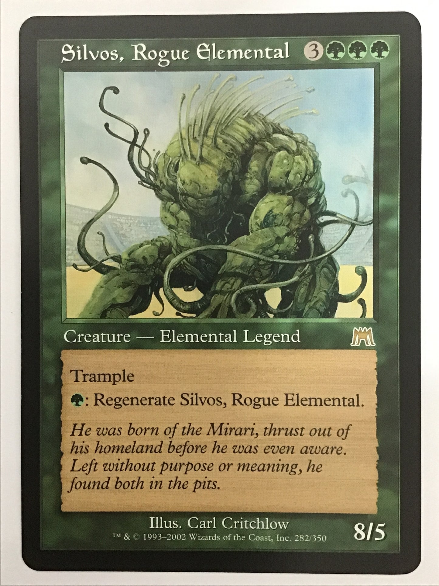 [EN] 悪辣な精霊シルヴォス/ｱｸﾗﾂﾅｾｲﾚｲｼﾙｳﾞｫｽ/Silvos, Rogue Elemental - ONS 282/350