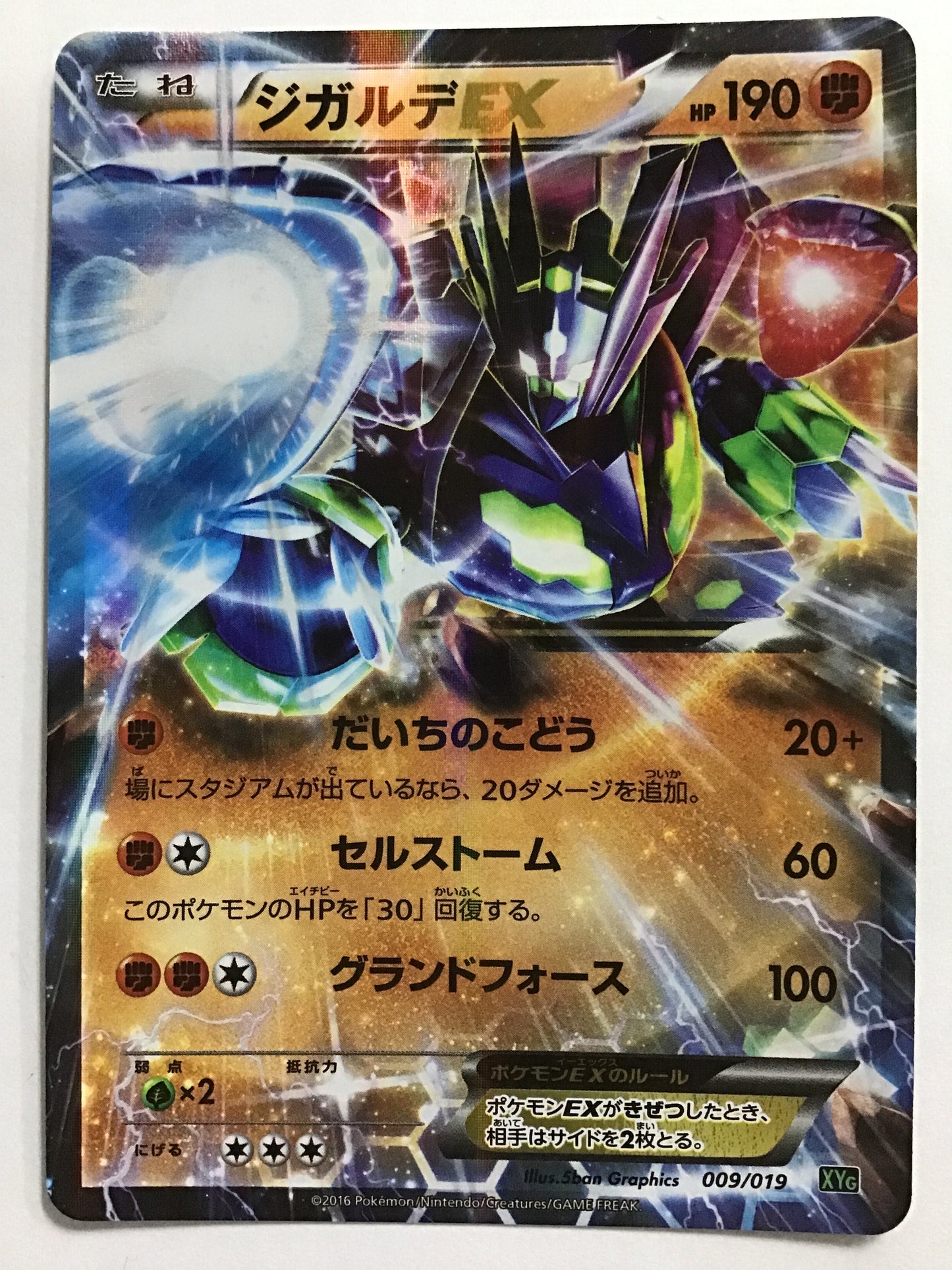 [JP] ジガルデEX/ジガルデイーエックス/ｼﾞｶﾞﾙﾃﾞｲｰｴｯｸｽ - XYG 009/019 /なし