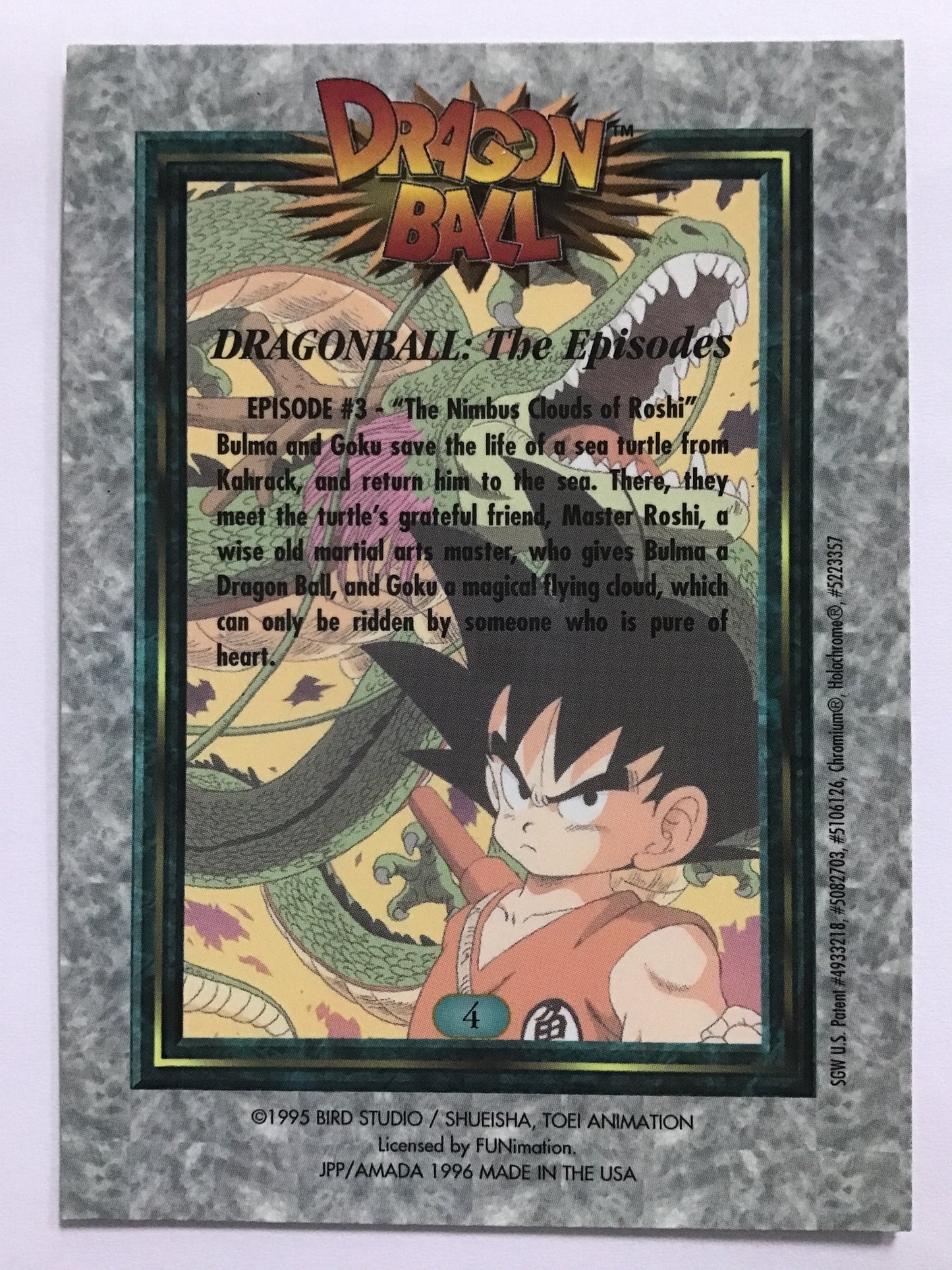 ドラゴンボール トレーディングコレクション アマダ USA版 4 ヤムチャ