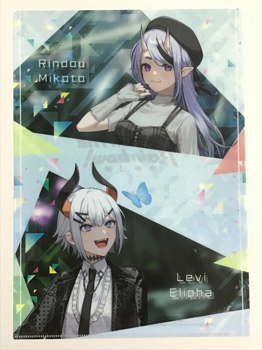 にじさんじ 神戸公演×ファミリーマート オリジナルA4サイズクリアファイル 竜胆尊&レヴィ・エリファ