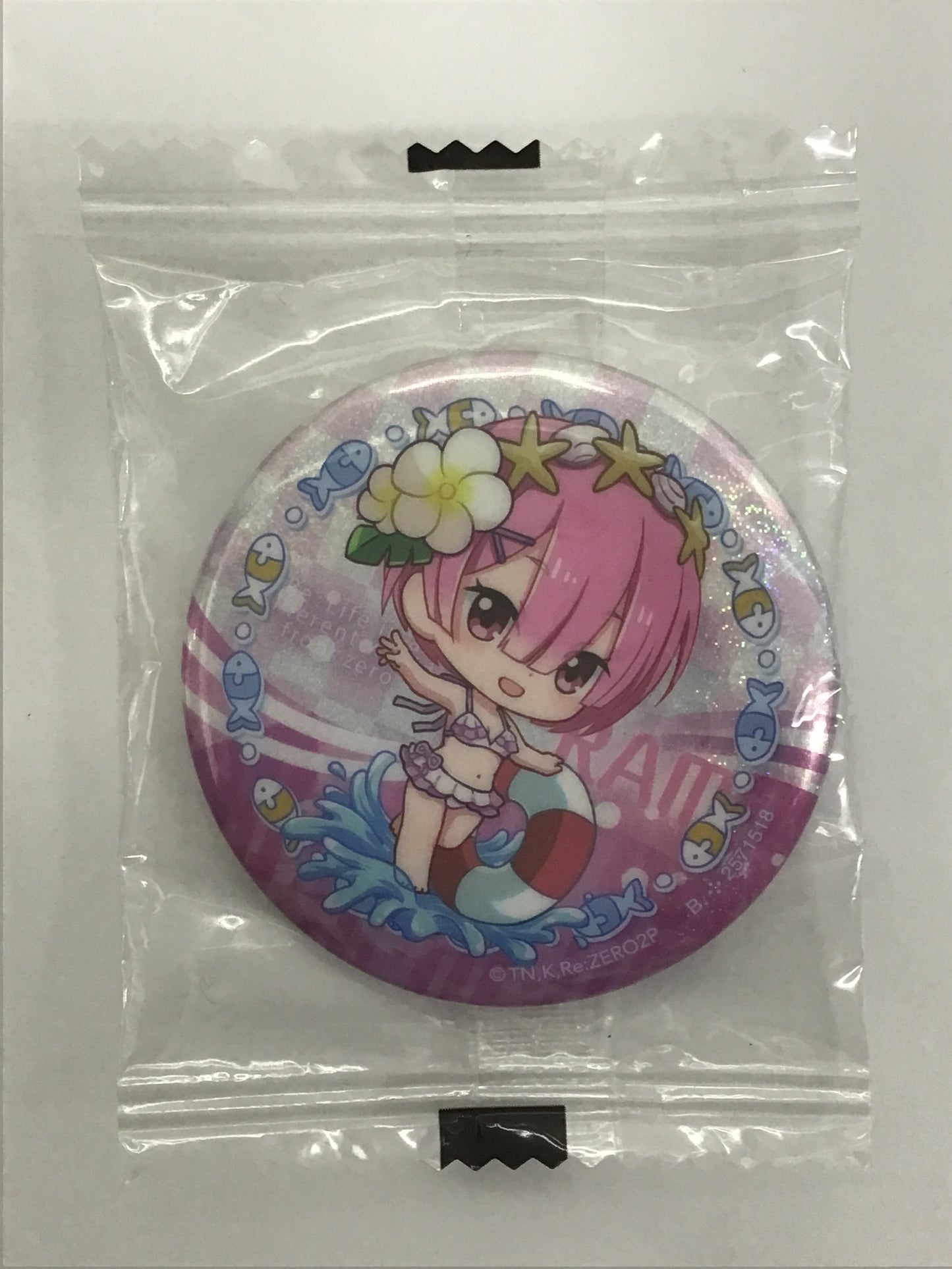 Re:ゼロから始める異世界生活 レム＆ラムあそーと5 C賞 缶バッジ ラムA