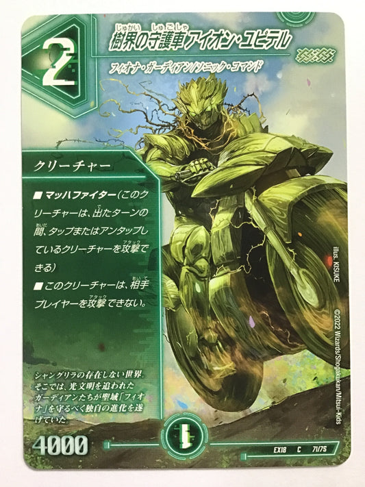 [JP] 樹界の守護車 アイオン・ユピテル/ジュカイノシュゴシャアイオンユピテル/ｼﾞｭｶｲﾉｼｭｺﾞｼｬｱｲｵﾝﾕﾋﾟﾃﾙ - EX18 71/75/ C