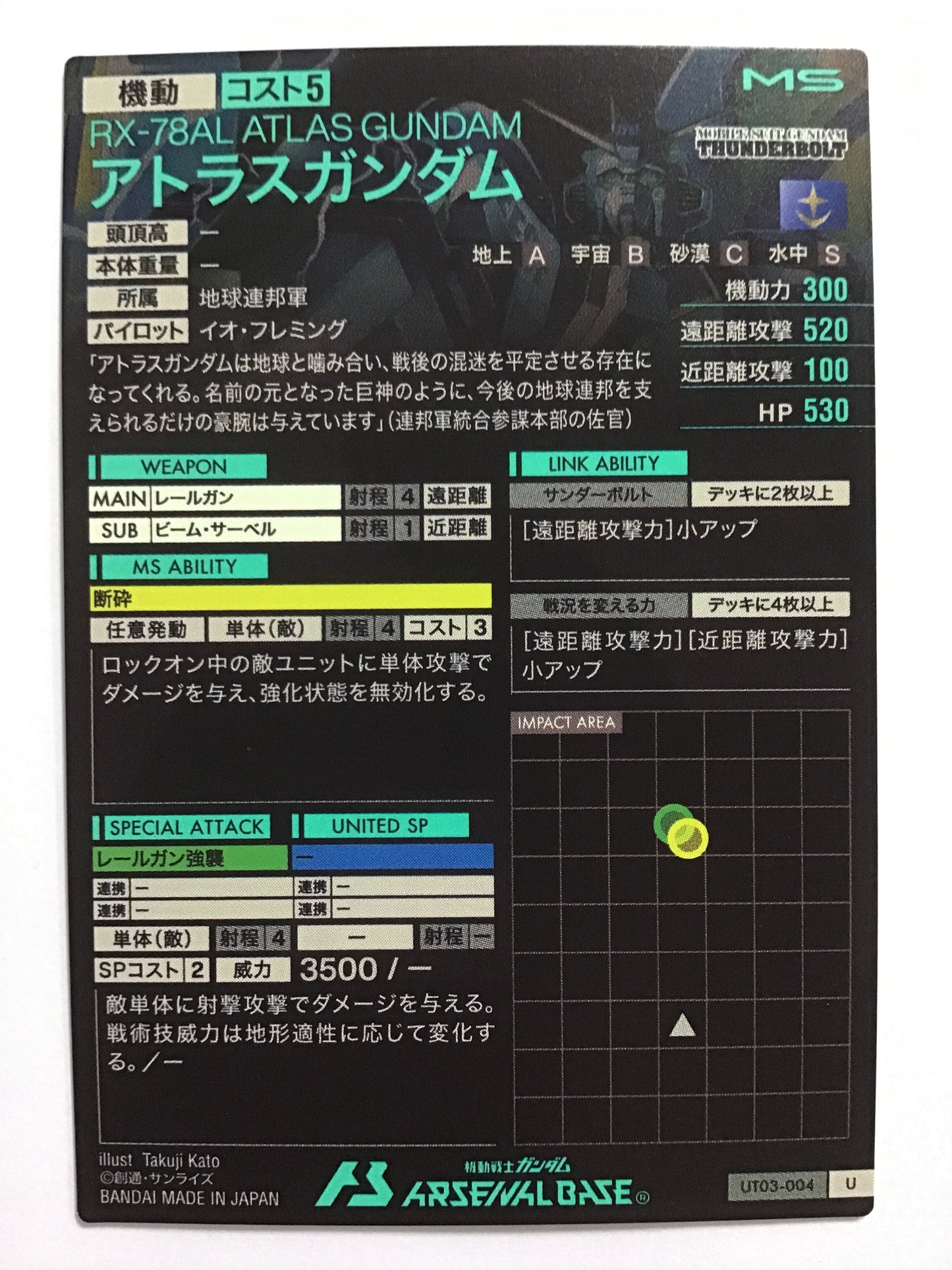 [JP] アトラスガンダム/アトラスガンダム/ｱﾄﾗｽｶﾞﾝﾀﾞﾑ - UT03-004/P