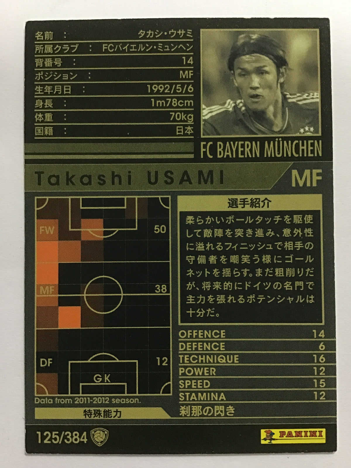 [JP] 11-12 Takashi Usami/Takashi Usami/Takashi Usami - (11-12)125/384/11-12/White