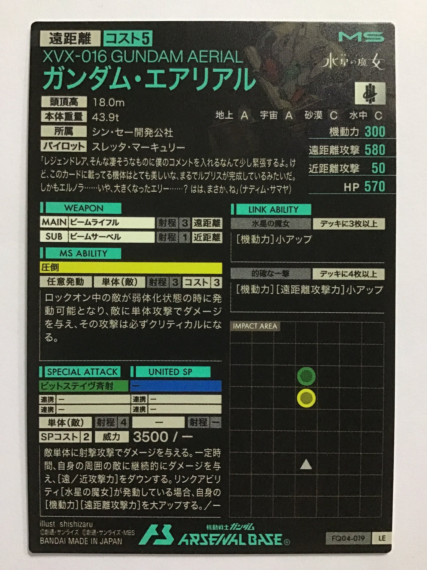[JP] ガンダム・エアリアル/ガンダムエアリアル/ｶﾞﾝﾀﾞﾑｴｱﾘｱﾙ - FQ04-019/LE