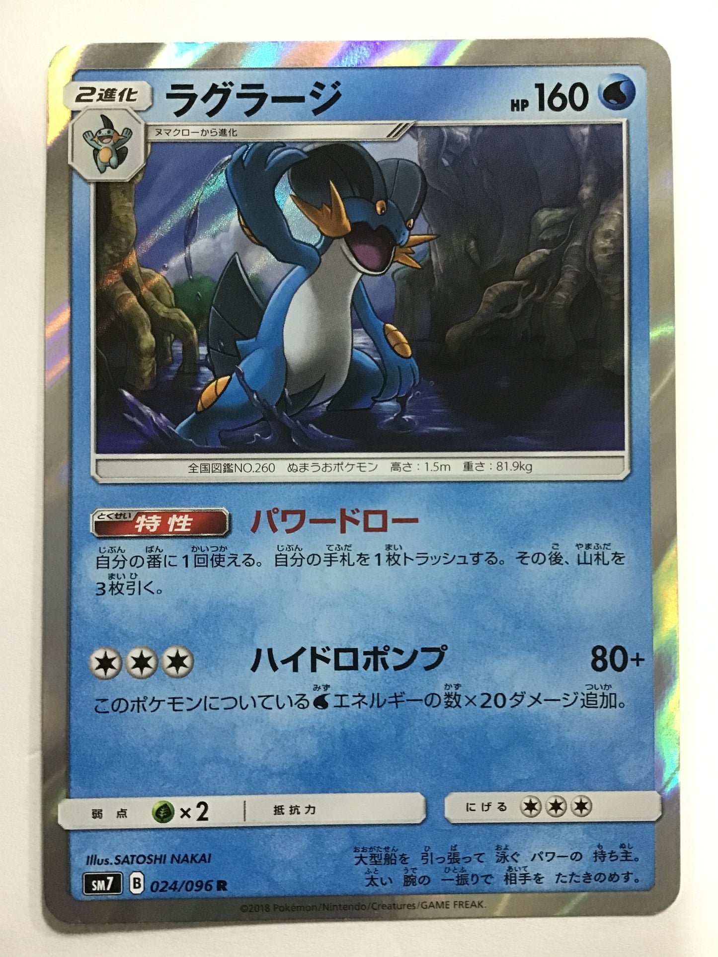[EN] Swampert/Swampert/SWAMPERT - SM7 024/096 /R/(Illust:SATOSHI NA