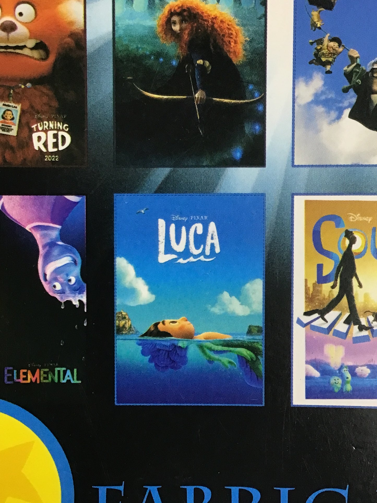 Happyくじ PIXAR I賞 ファブリックポスター あの夏のルカ