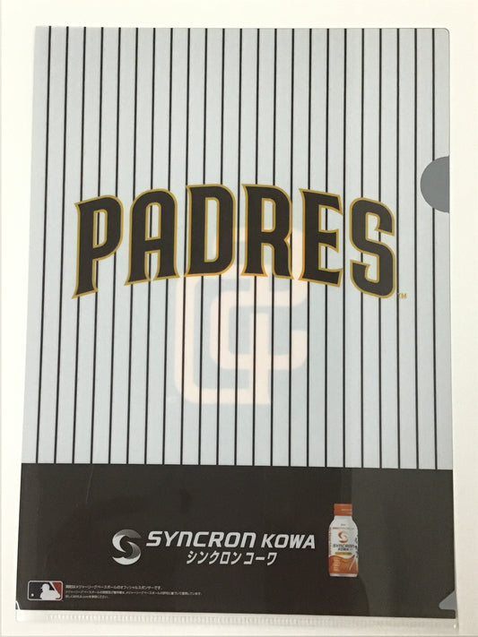MLB×ファミリーマート オリジナルA4サイズクリアファイル サンディエゴ・パドレス