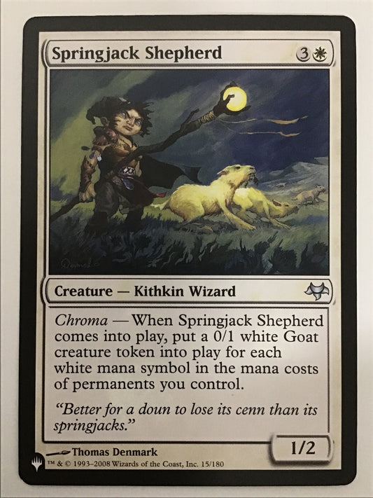 [EN] スプリングジャック飼い/ｽﾌﾟﾘﾝｸﾞｼﾞｬｯｸｶｲ/Springjack Sheph- EVE 015/180 LIST-015