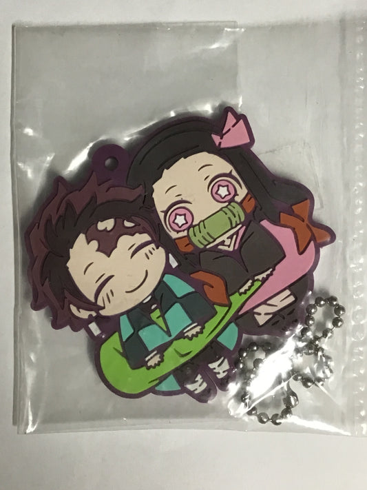 鬼滅の刃 キャラばんちょうこう 肆の型 ラバーマスコット 竈門炭治郎&竈門禰󠄀豆子