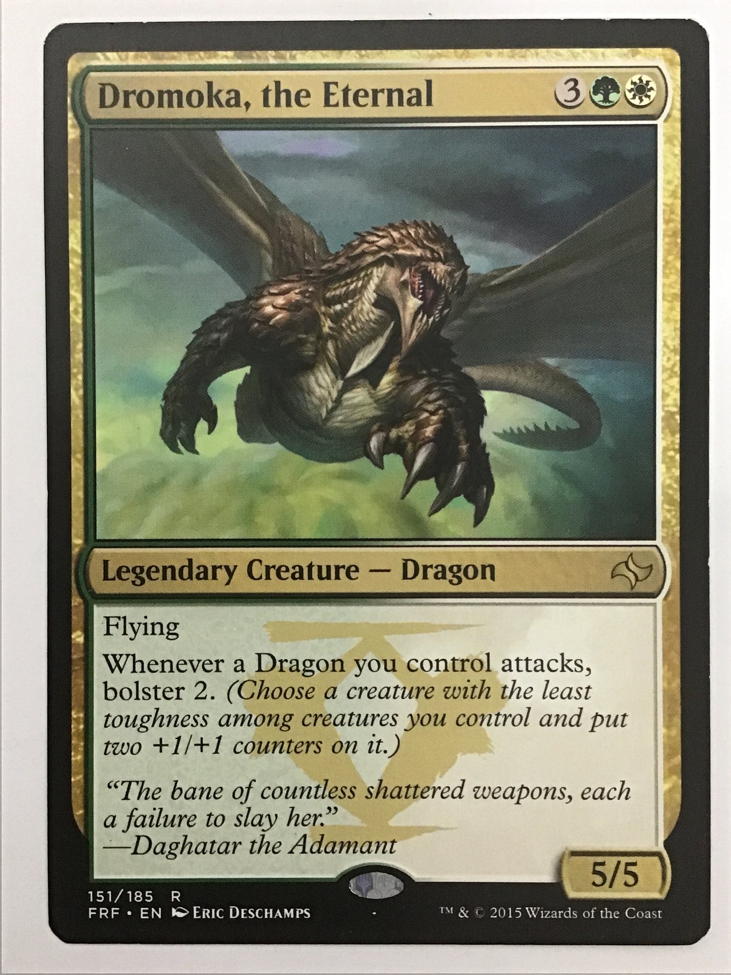 [EN] 永遠のドロモカ/ｴｲｴﾝﾉﾄﾞﾛﾓｶ/Dromoka, the Eternal - FRF 151/185