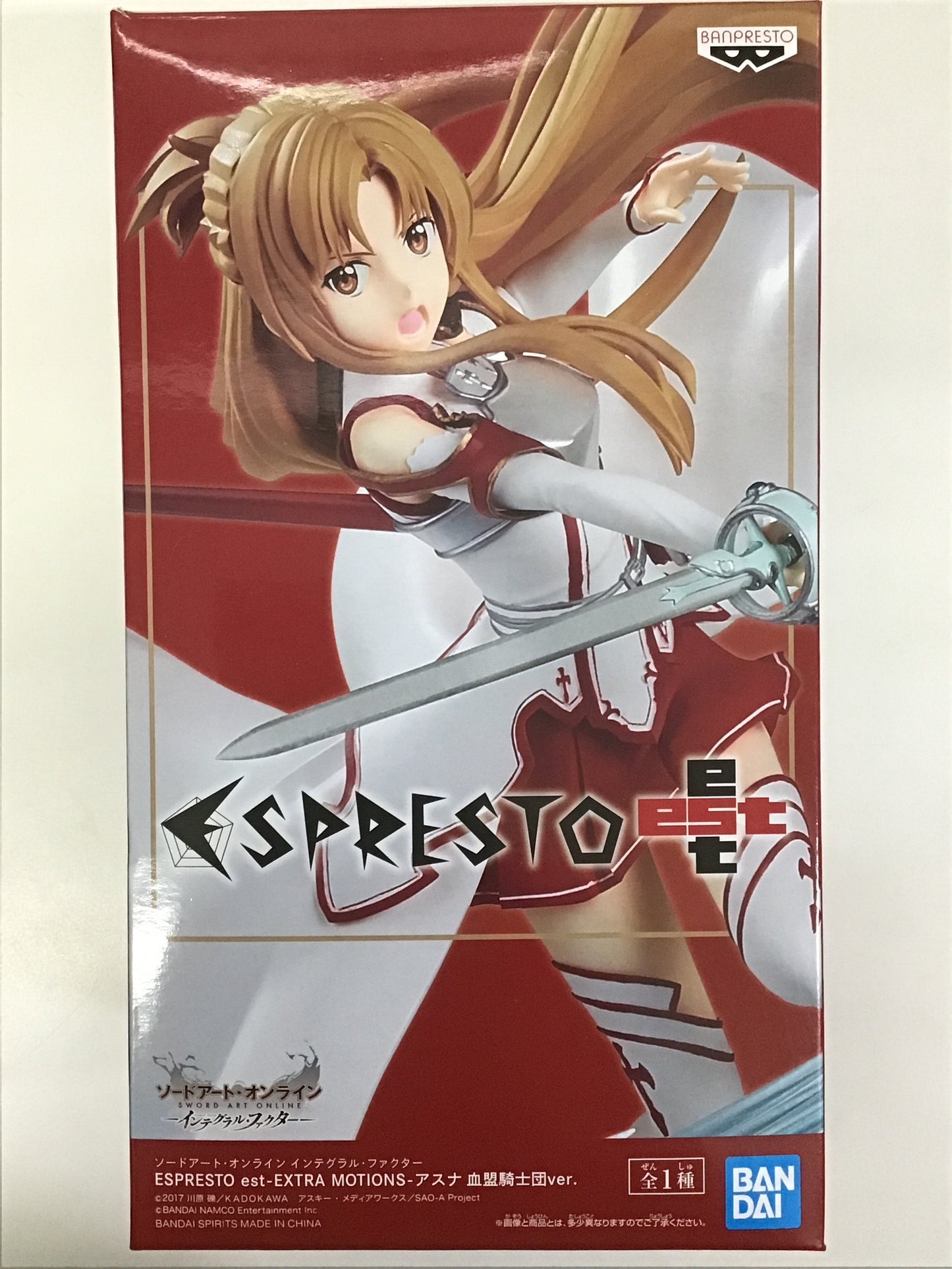 Prize Sword Art Online Integral Factor ESPRESTO est-EXTRA MOTIONS Asuna: Knights of the Blood Oath ver.
