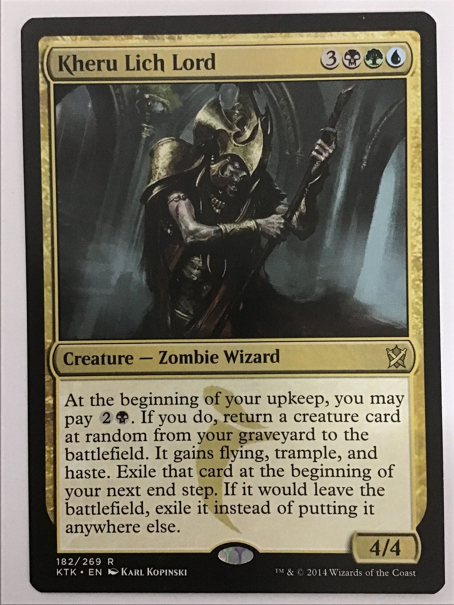 [EN] 死者の王、ケルゥ/ｼｼｬﾉｵｳｹﾙｩ/Kheru Lich Lord- KTK 182/269