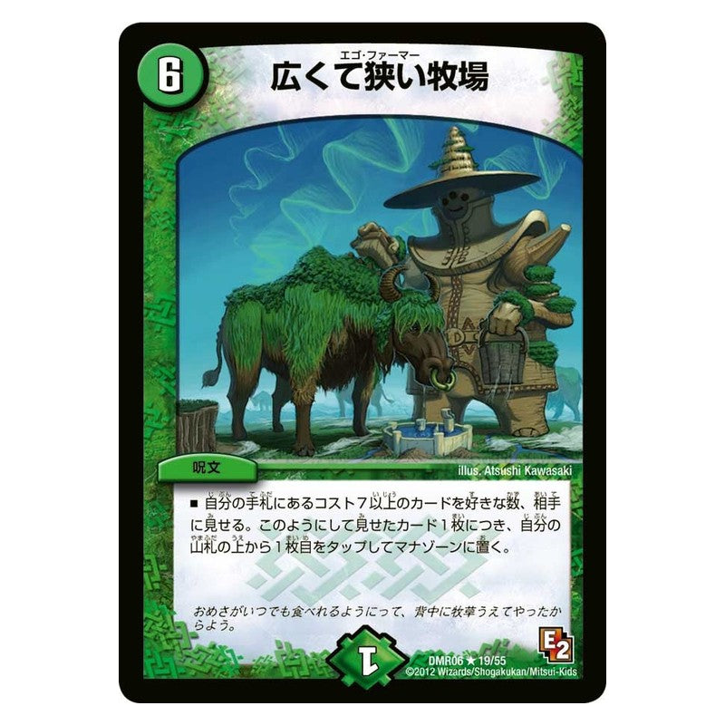 DMR06 19/55 [JP] 広くて狭い牧場 - Duel Masters Japanese
