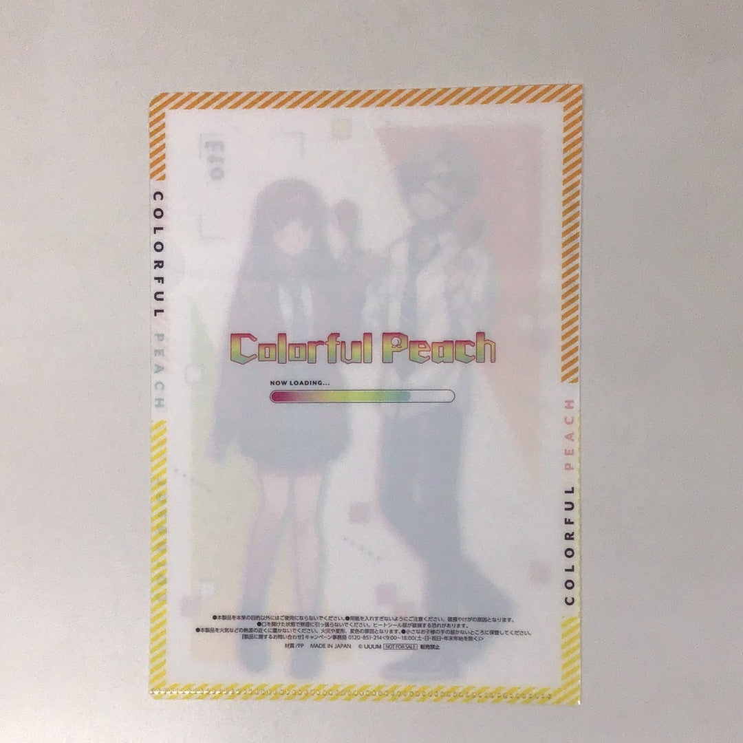 Colorful Peach x Family Mart Colorful Peach School Starts Original A5 Size Clear File Tatsun Eto