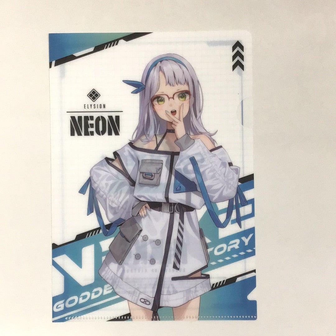 Goddess of Victory: NIKKE x Family Mart Ice Course A5 Size Clear File Neon