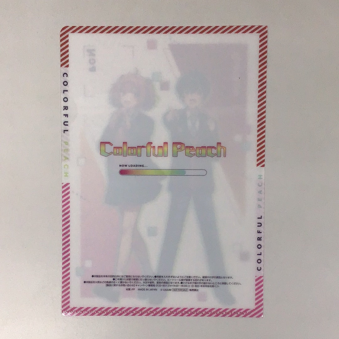 Colorful Peach x Family Mart Colorful Peach School Starts Original A5 Size Clear File Yuan-kun Noa