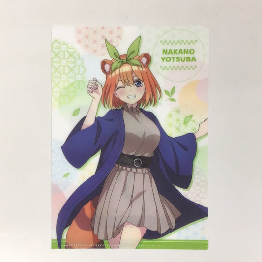 Movie The Quintessential Quintuplets x Family Mart Original A5 size clear file Yotsuba Nakano