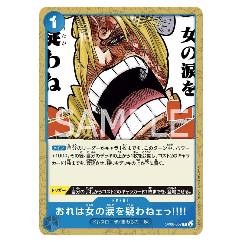 おれは女の涙を疑わねェっ!!!!
