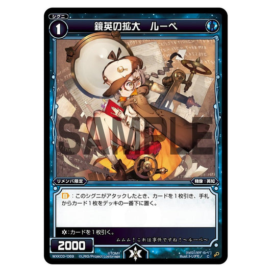 鏡英の拡大　ルーペ