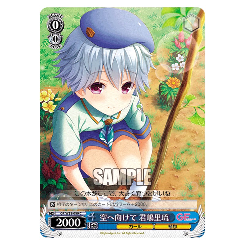GF/W38-089 [JP] 空へ向けて 君嶋里琉 Weiss Schwarz Japanese