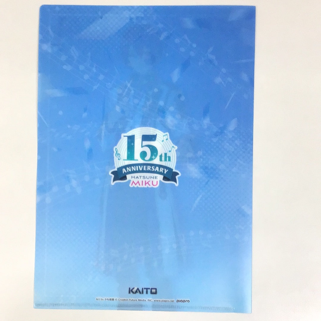 Entertainment Lottery Hatsune Miku 15th Anniversary Lottery Clear File Set Award KAITO Large