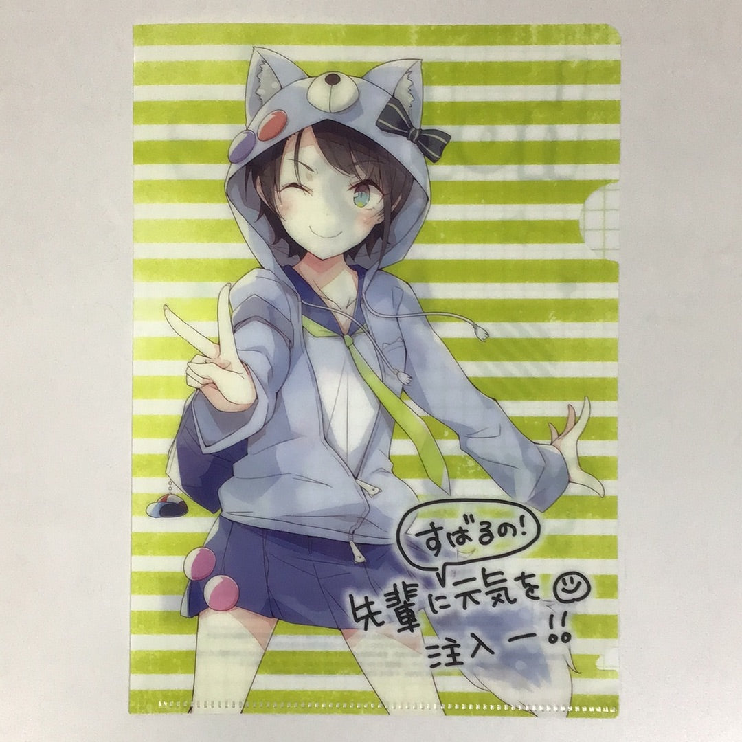 Hololive x FamilyMart 2nd edition A5 size clear file Ozora Subaru uniform style