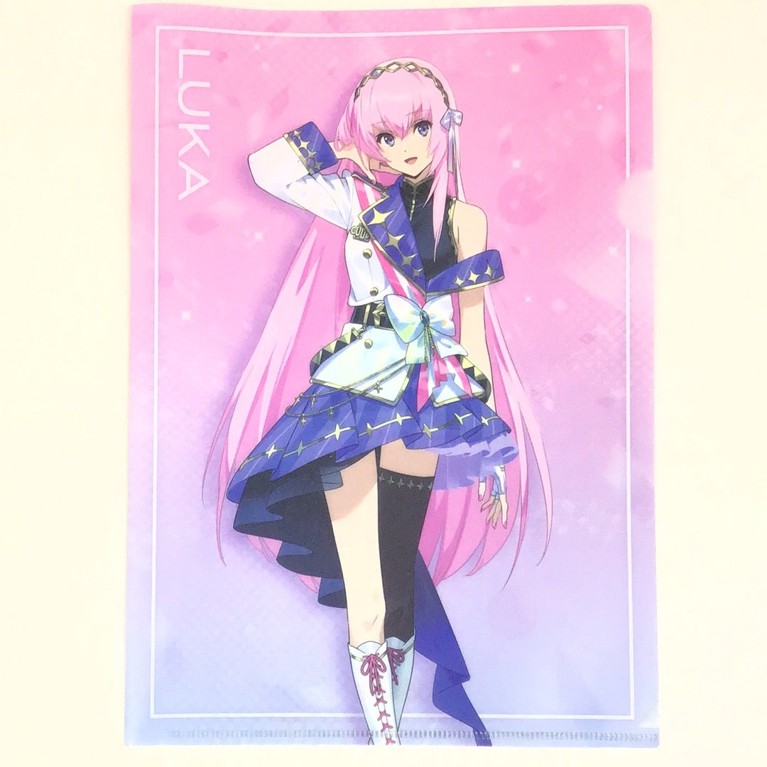 Entertainment Lottery Hatsune Miku 15th Anniversary Lottery Clear File Set Prize Megurine Luka Large