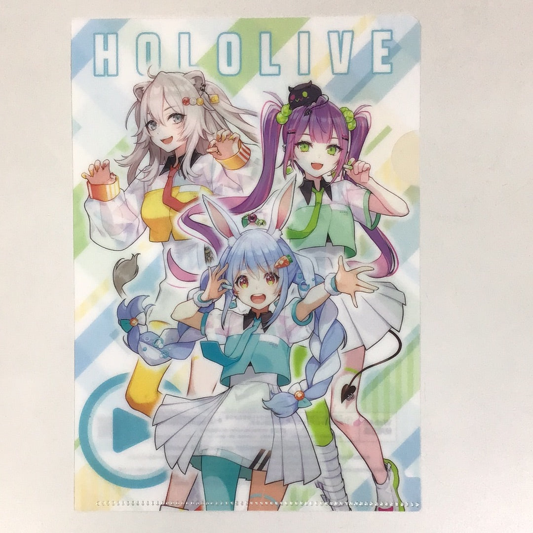 Hololive x FamilyMart Holomart with PEBOT Original A5 Clear File PEBOT Pekora Usada Shishiro Botan Towa Tokoyami