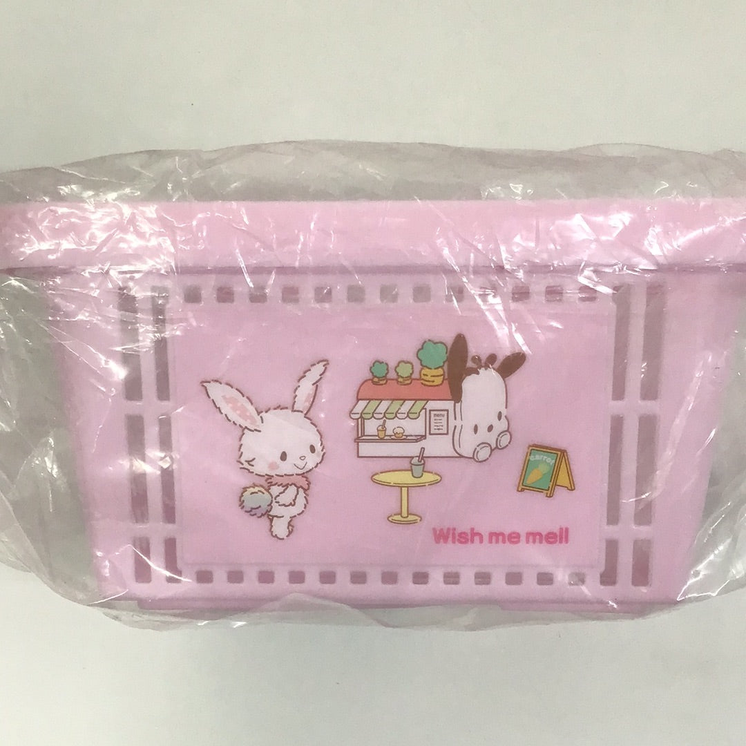 Sanrio Winning Lottery Character Grand Prize 18 Plastic Basket Pink Kogimyun Pompompurin Wish Me Mel Pochacco