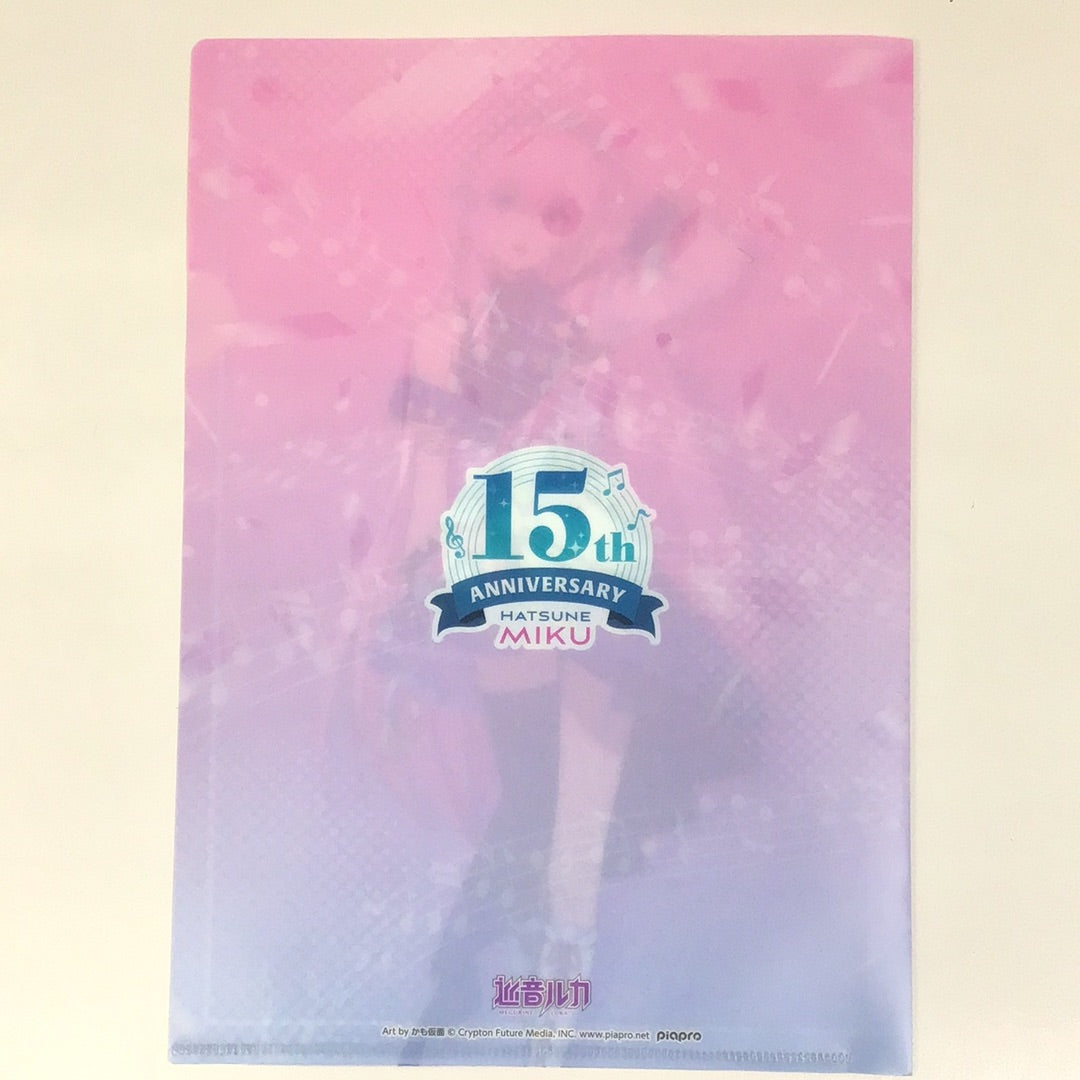 Entertainment Lottery Hatsune Miku 15th Anniversary Lottery Clear File Set Prize Megurine Luka Large