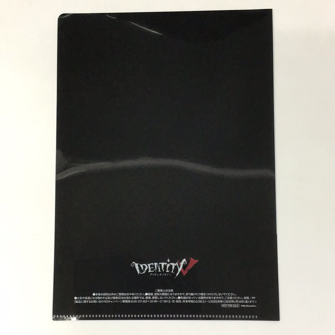 IdentityⅤ Fifth Personality x Family Mart Original A5 size clear file black and white impermanence