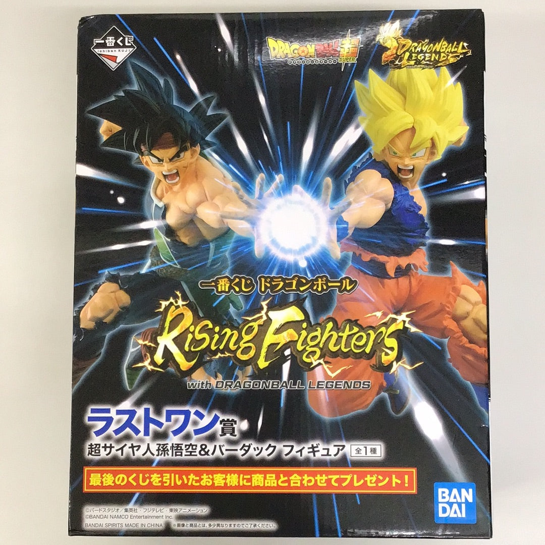 一番くじ ドラゴンボール超 Rising Fighters with DRAGONBALL LEGENDS ラストワン賞 超サイヤ人孫悟空&バーダック フィギュア