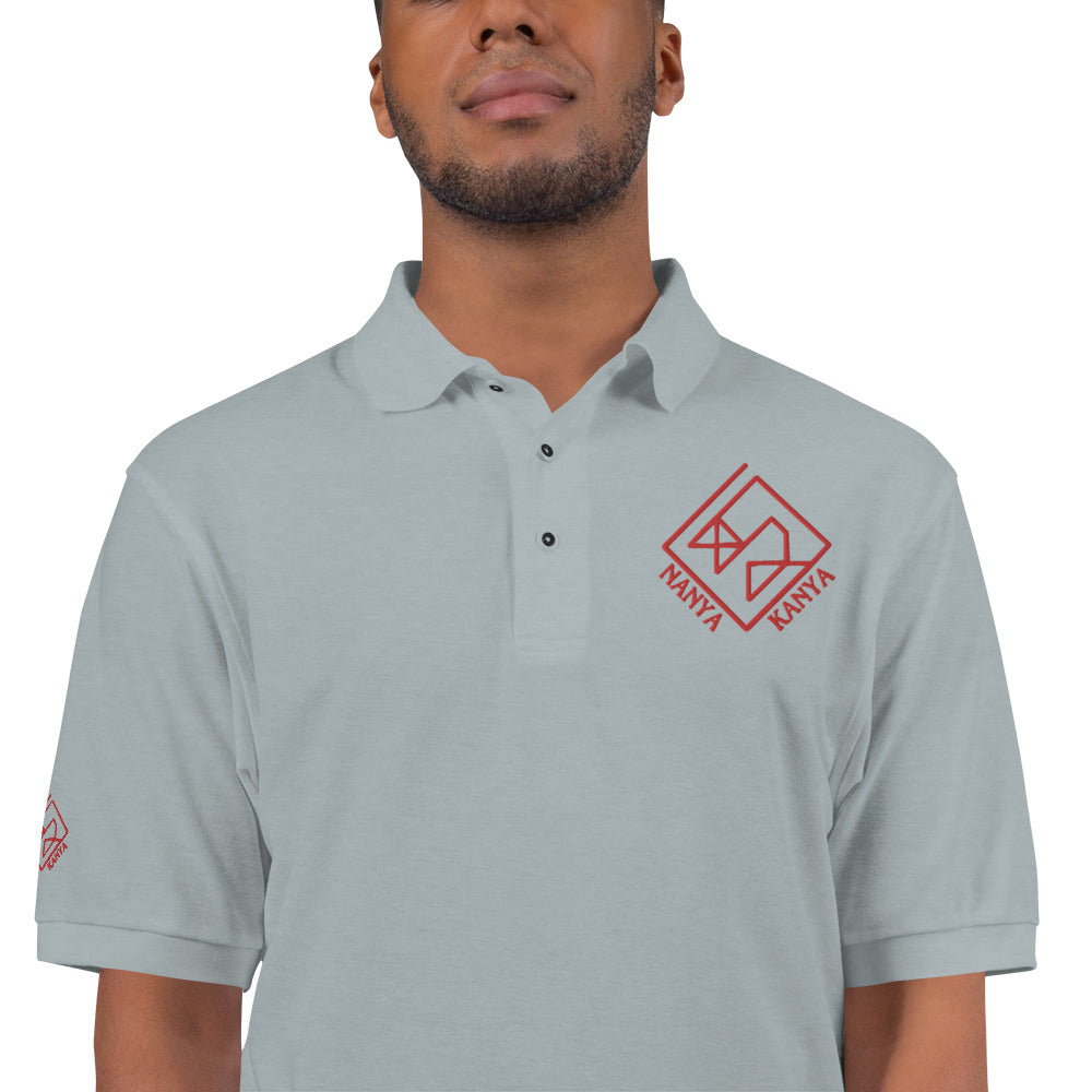 Reverse Sponsored Embroidery Men's Premium Polo Shirt