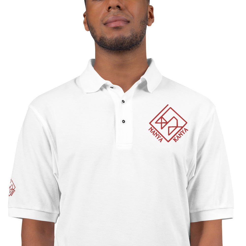 Reverse Sponsored Embroidery Men's Premium Polo Shirt